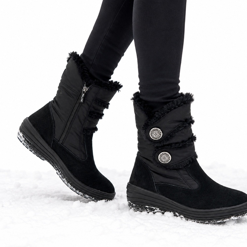 Pajar Caroline Womens Black Winter Snow Boots EU 37 US 6.5-7 Insulated